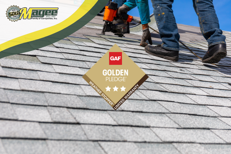 GAF Golden Pledge warranty certificate, exclusive to Master Elite contractors